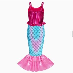 Mermaid Dress Costume, Size 7-8